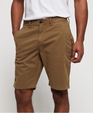 Superdry International Slim Chino Lite Férfi Rövidnadrág Khaki | OHTSZ8405